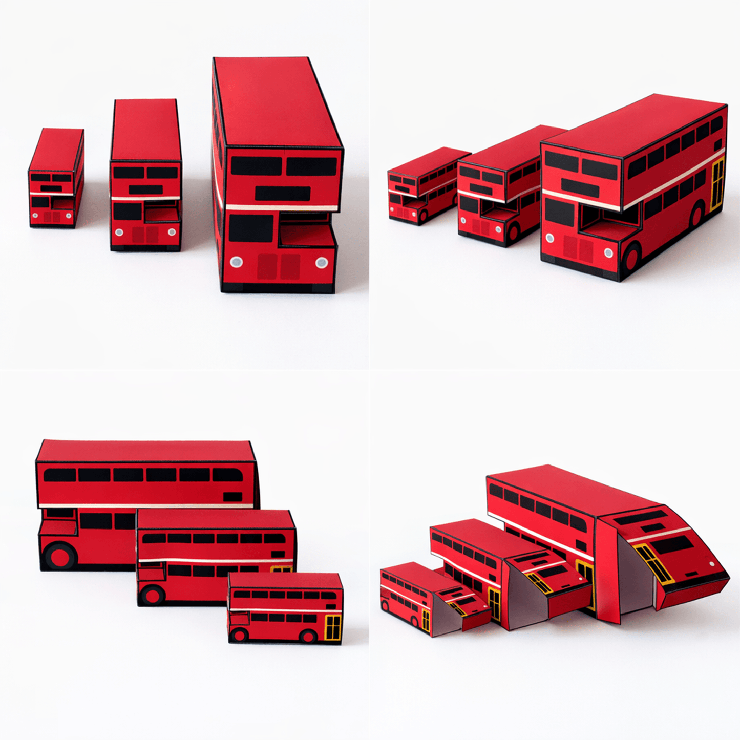 Double Decker Bus Favor Box Template – Routemaster Style Treat Holder (Digital Download)