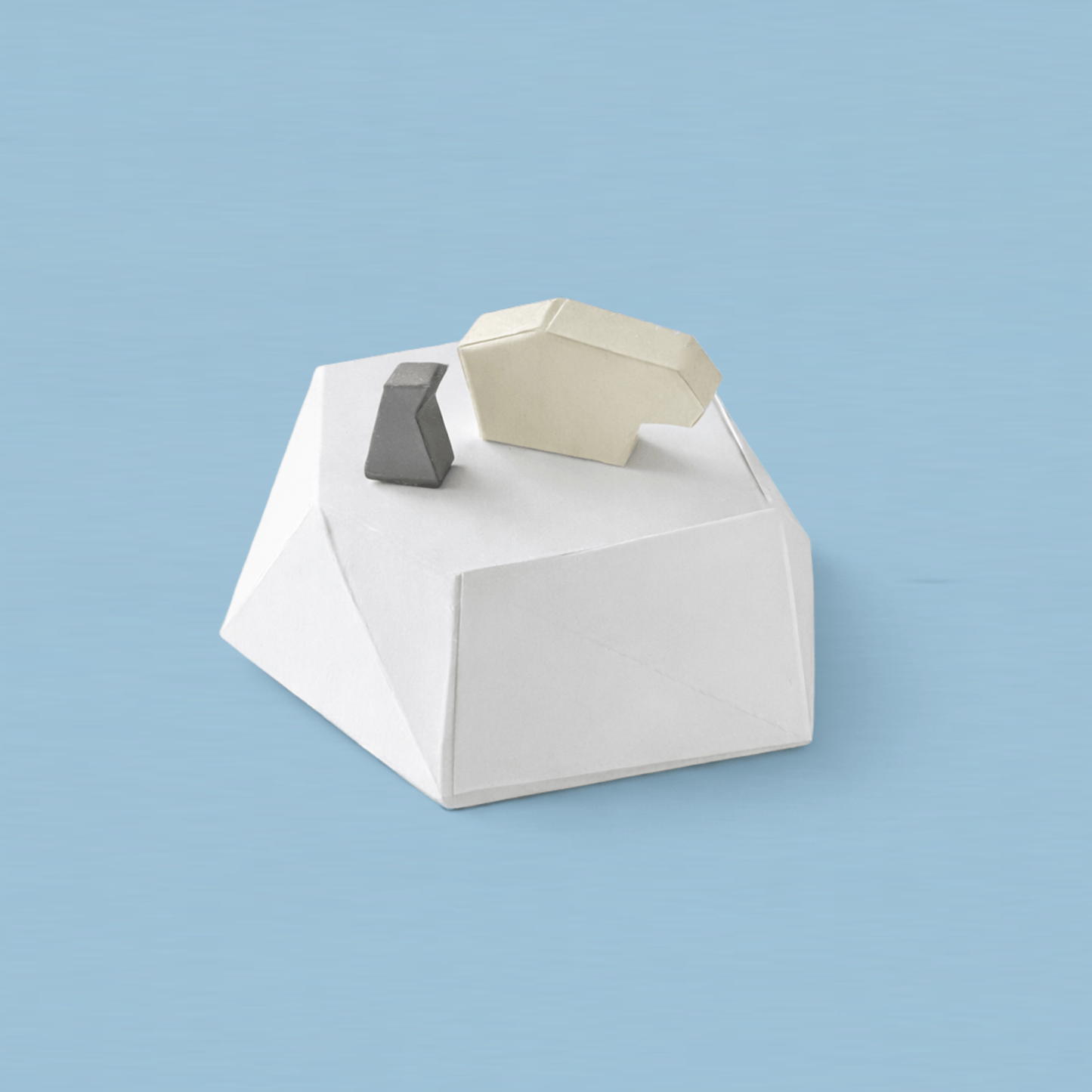 Tiny Icebergs Set Printable Papercraft PDF Polar Arctic Diorama Animals Igloo Miniature Craft Model