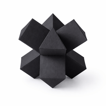 3D Geometric Paper Models Printable Template Set Modular Polyhedron Shapes DIY Craft Decor | Digital Download PDF