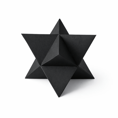 3D Star Polyhedron Papercraft Set Geometric Sculpture DIY Math Model Printable Template PDF Download