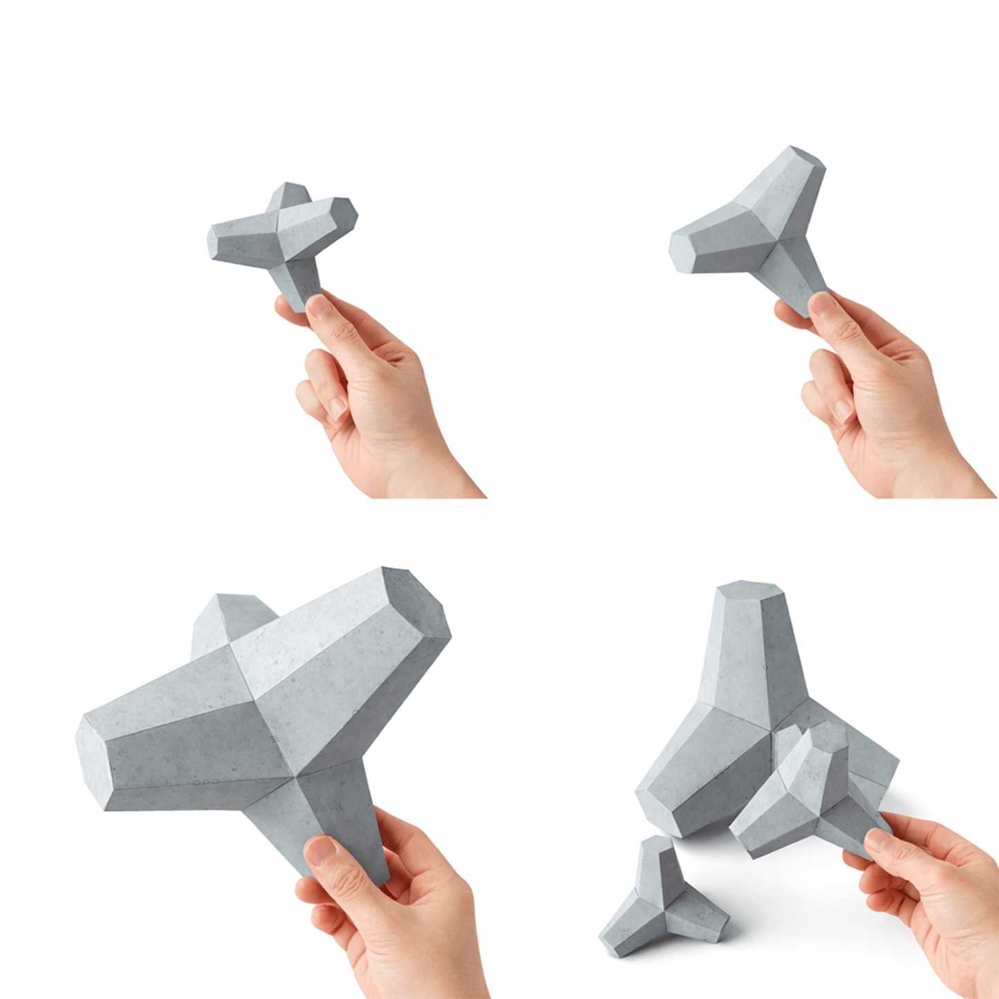 Tetrapod Papercraft Box Set | Stackable Wave Breaker Desktop Decor (Digital Download)