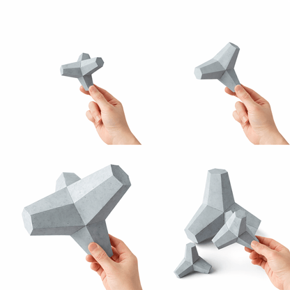 Tetrapod Papercraft Box Set | Stackable Wave Breaker Desktop Decor (Digital Download)