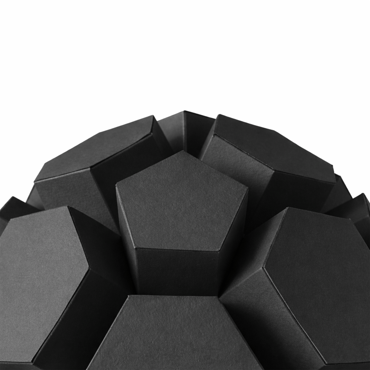Geometric Soccer Ball Papercraft, Extruded Polyhedron Sculpture, Modern Paper Art Template, DIY Craft Kit PDF | Digital Download PDF