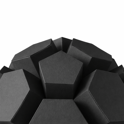 Geometric Soccer Ball Papercraft, Extruded Polyhedron Sculpture, Modern Paper Art Template, DIY Craft Kit PDF | Digital Download PDF