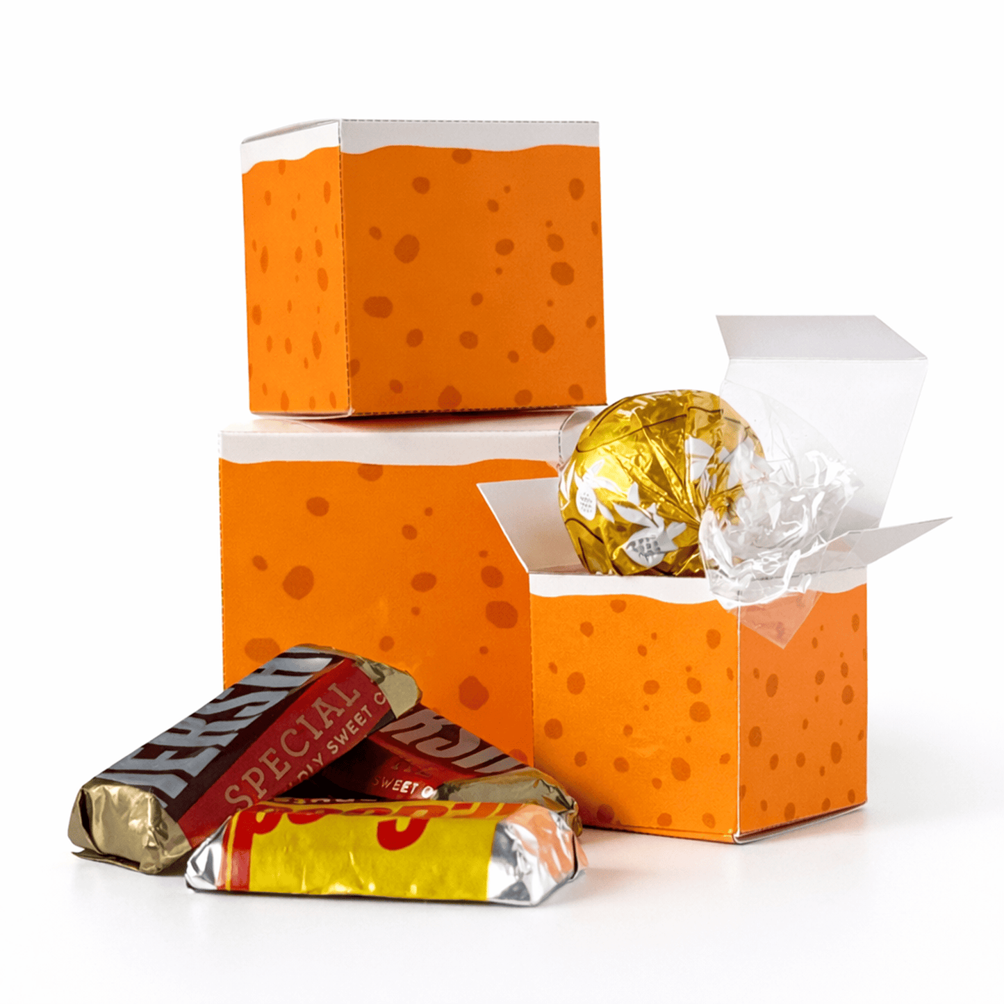 Cube Cake Favor Box Papercraft, Printable PDF Treat Gift Party Template Set | Digital Download