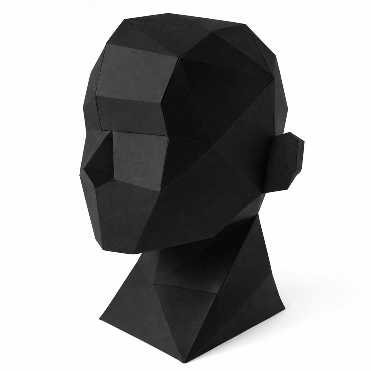 Printable Kids Mannequin Head - Low-Poly Display Stand (PDF Template)