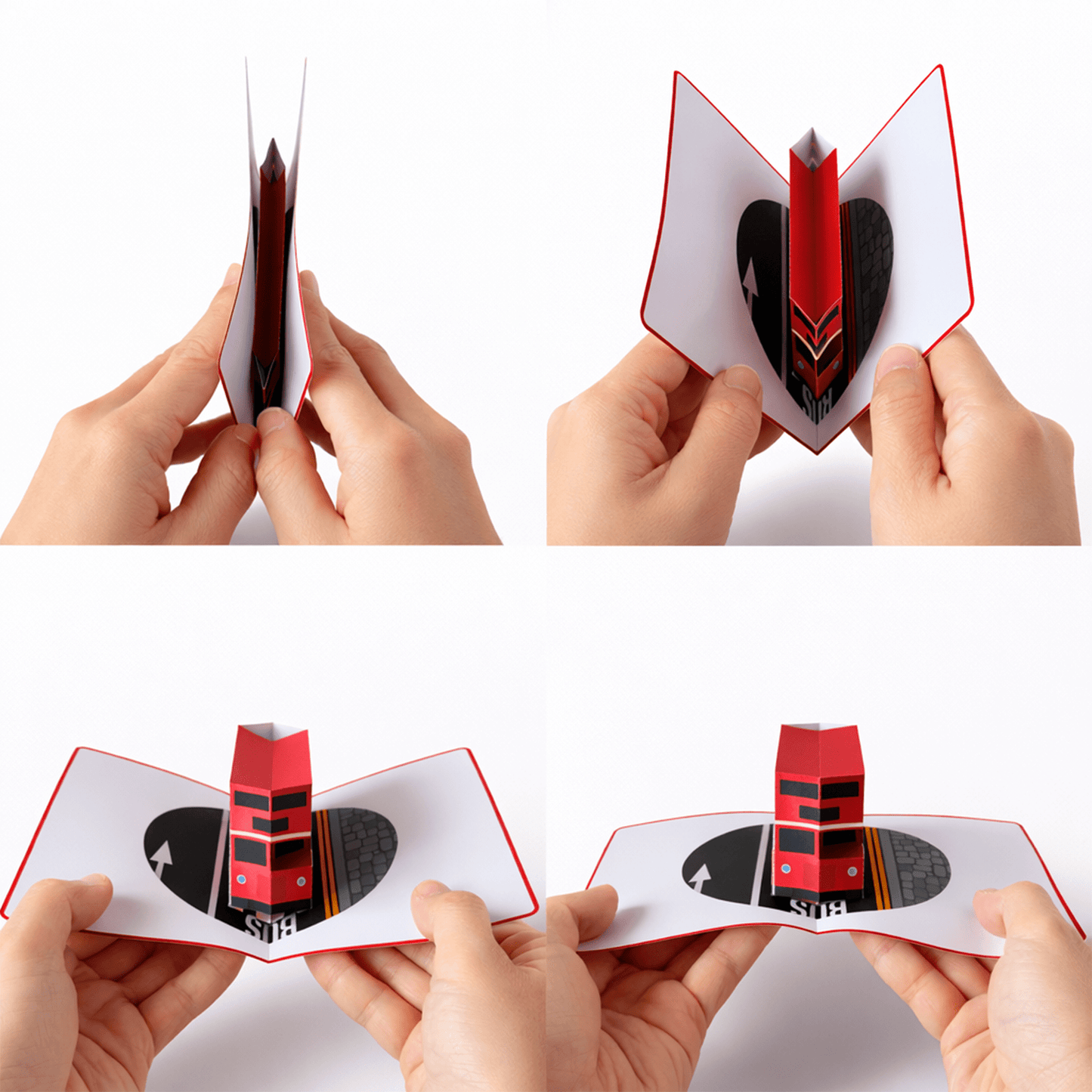 Double Decker Bus Pop-Up Card Template (Digital Download)