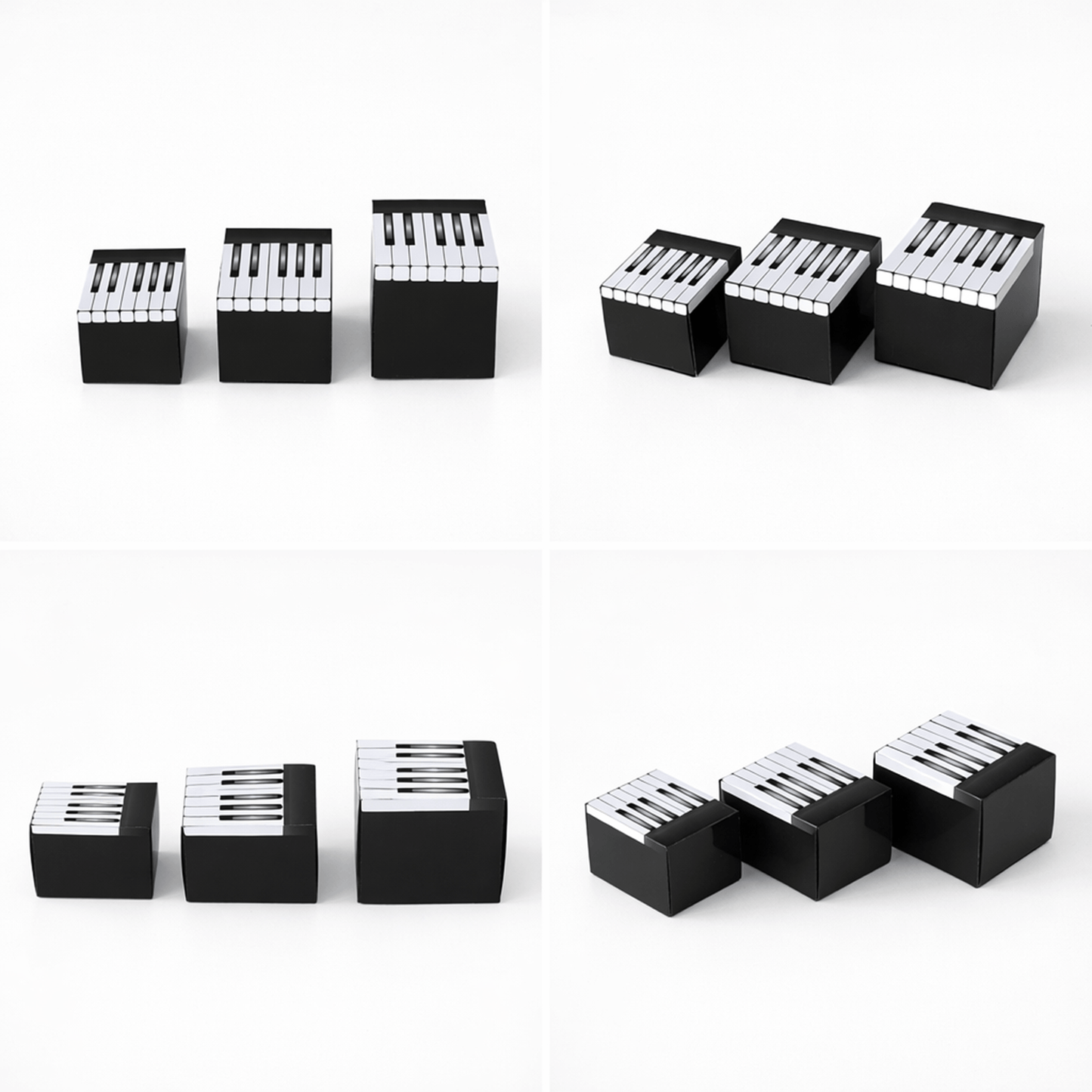 Piano Keyboard Treat Box PDF Download | Printable Music Party Papercraft Template