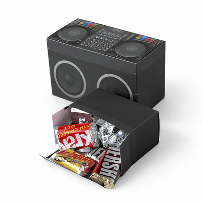 DJ Booth Favor Box Papercraft Template Party Candy Storage Nesting Set | Digital Download PDF