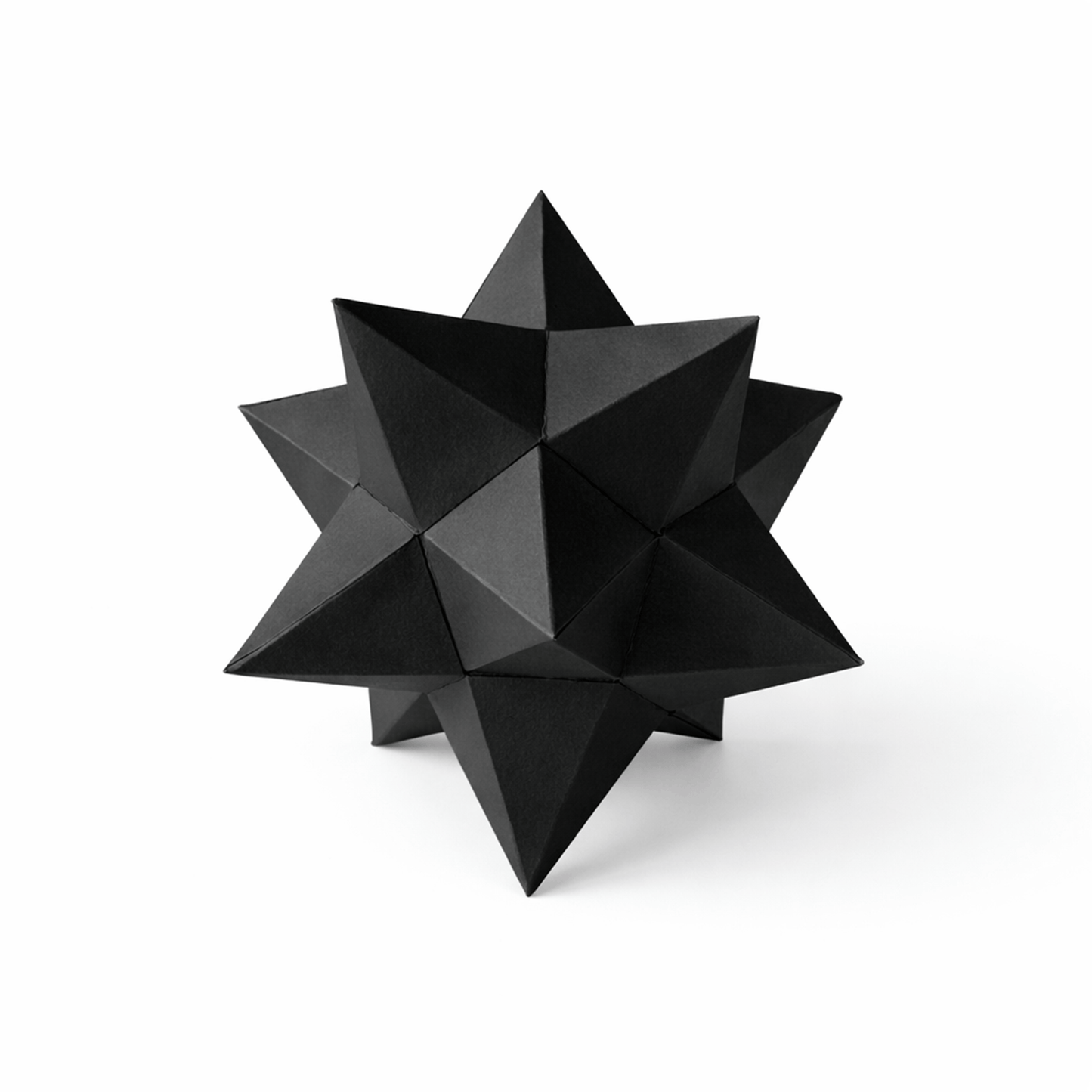 3D Star Polyhedron Papercraft Set Geometric Sculpture DIY Math Model Printable Template PDF Download