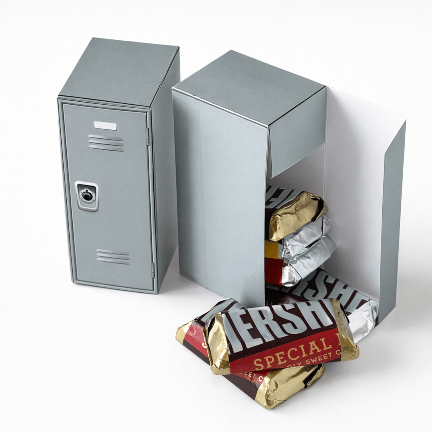 School Locker Favor Box Papercraft Template | Party Treat Container (Digital Download)