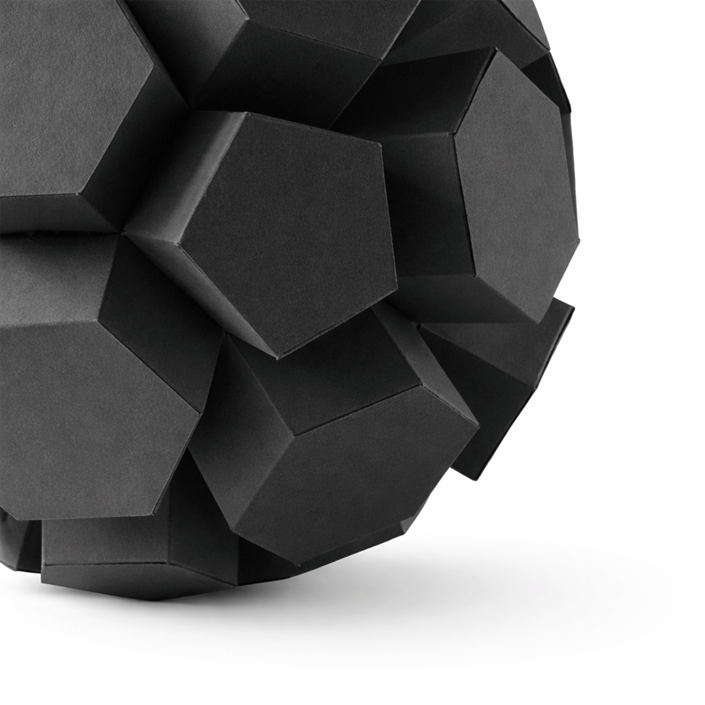 Geometric Soccer Ball Papercraft, Extruded Polyhedron Sculpture, Modern Paper Art Template, DIY Craft Kit PDF | Digital Download PDF