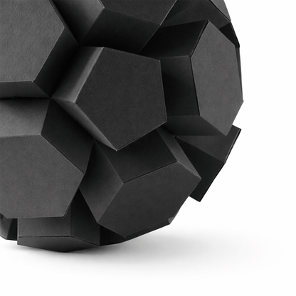 Geometric Soccer Ball Papercraft, Extruded Polyhedron Sculpture, Modern Paper Art Template, DIY Craft Kit PDF | Digital Download PDF