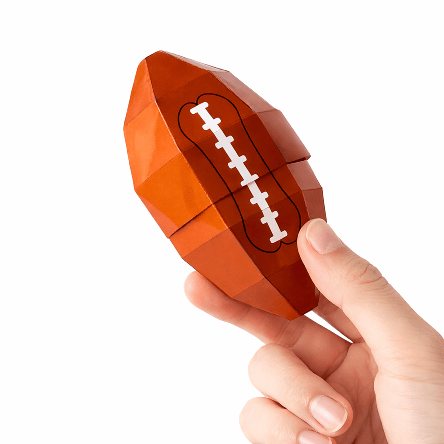 American Football Nesting Favor Boxes PDF Download | 3 Sizes Printable Papercraft Template