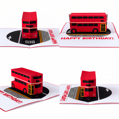 Double Decker Bus Pop-Up Card Template (Digital Download)