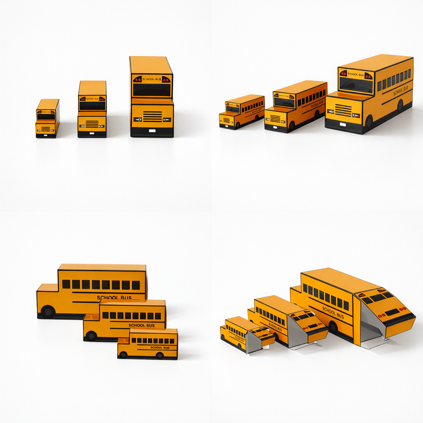School Bus Favor Box Template | Printable Party Candy Holder (Digital Download)