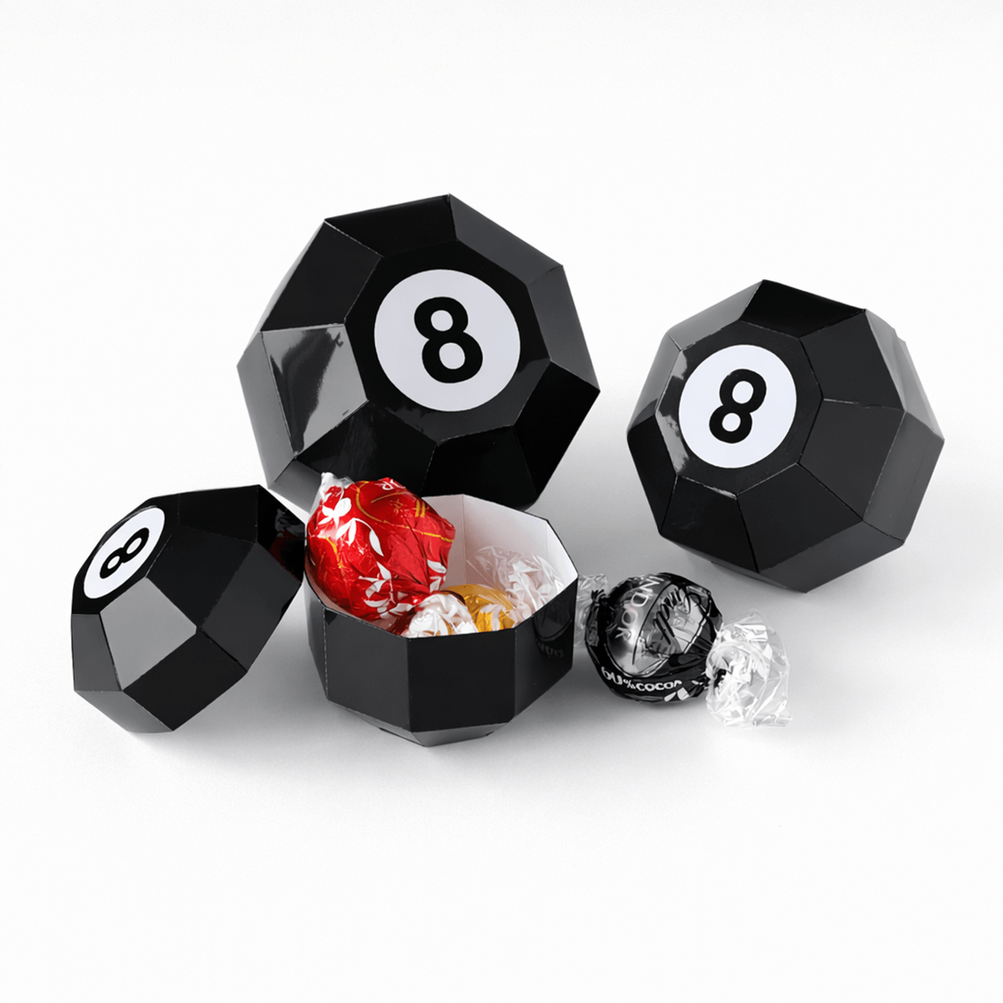 8 Ball Pool Nesting Boxes | Billiards Party Favor Template (Digital Download)