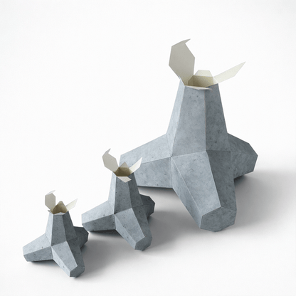 Tetrapod Papercraft Box Set | Stackable Wave Breaker Desktop Decor (Digital Download)