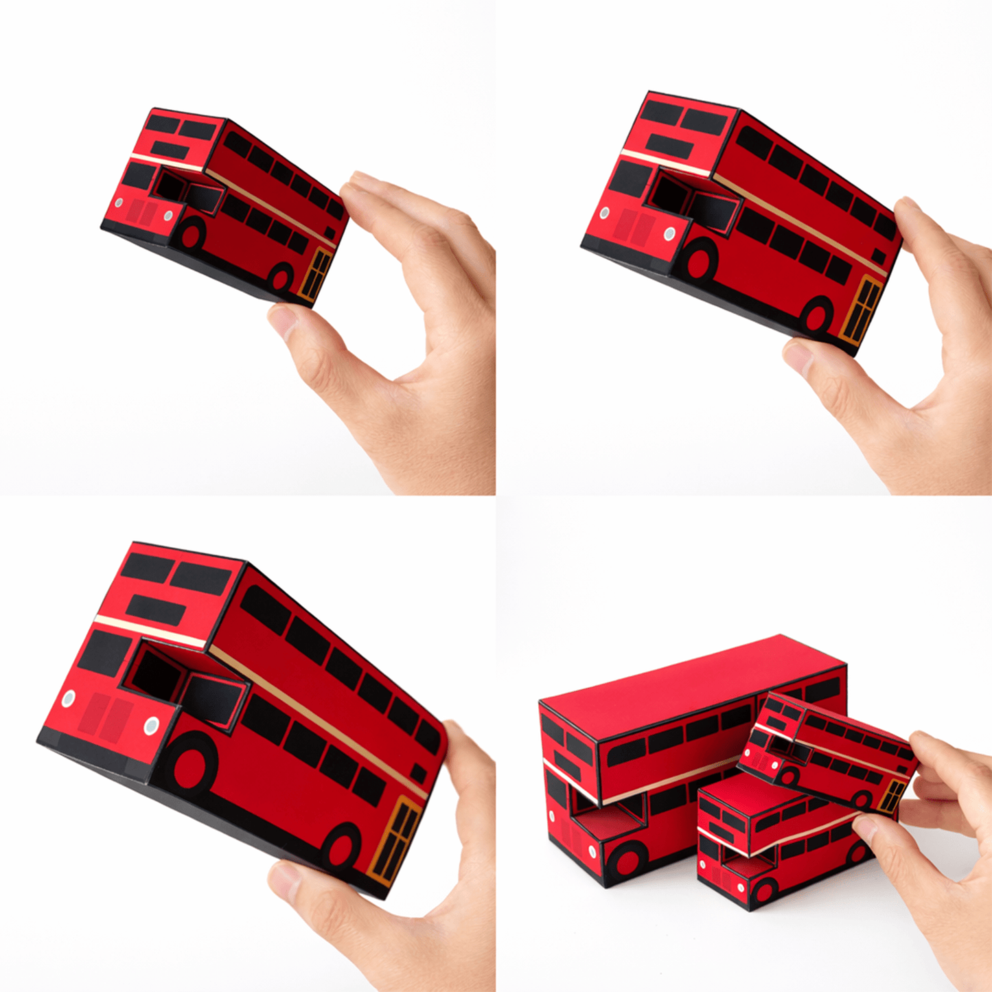 Double Decker Bus Favor Box Template – Routemaster Style Treat Holder (Digital Download)