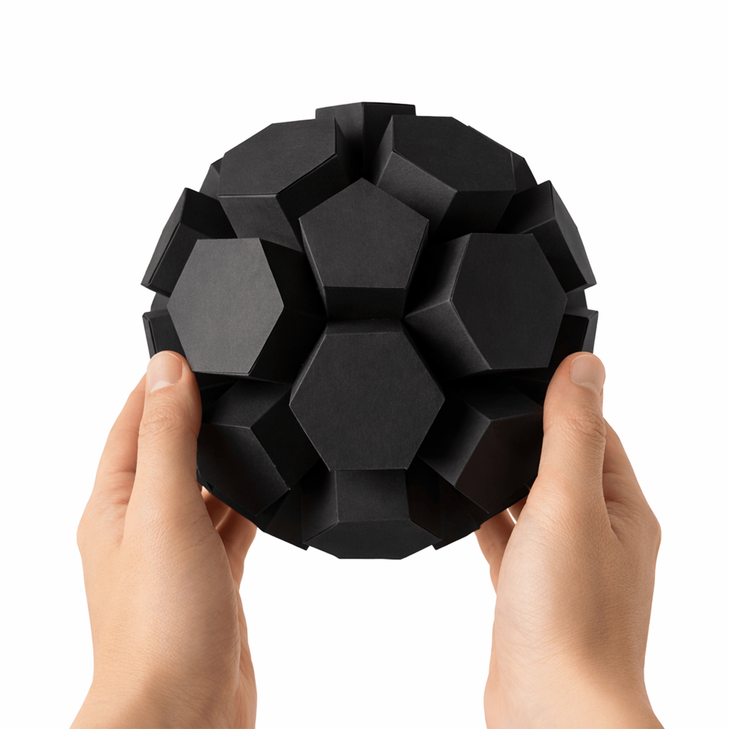 Geometric Soccer Ball Papercraft, Extruded Polyhedron Sculpture, Modern Paper Art Template, DIY Craft Kit PDF | Digital Download PDF