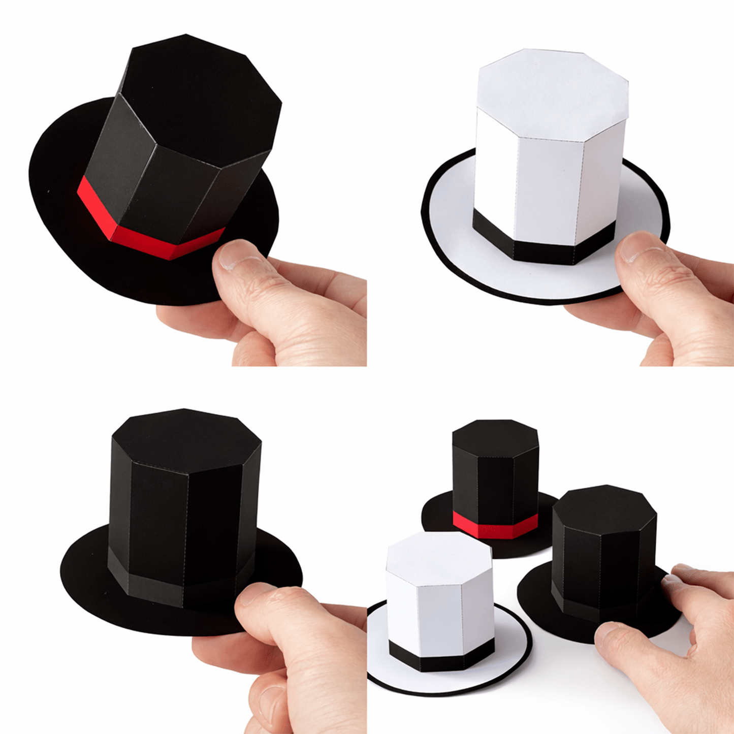 Top Hat Favor Box Printable Customizable Treat Container DIY Craft Gift Template | Digital Download PDF