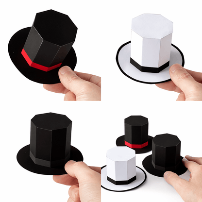 Top Hat Favor Box Printable Customizable Treat Container DIY Craft Gift Template | Digital Download PDF
