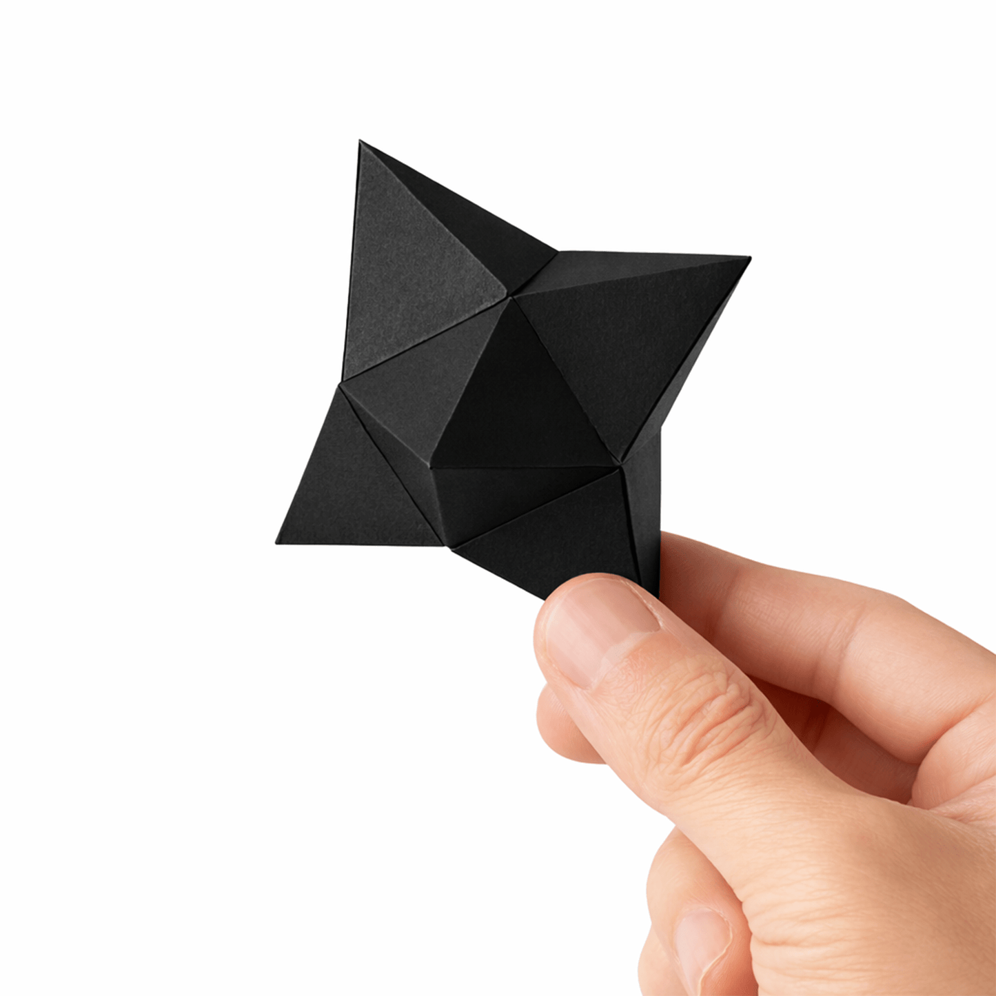 3D Star Polyhedron Papercraft Set Geometric Sculpture DIY Math Model Printable Template PDF Download