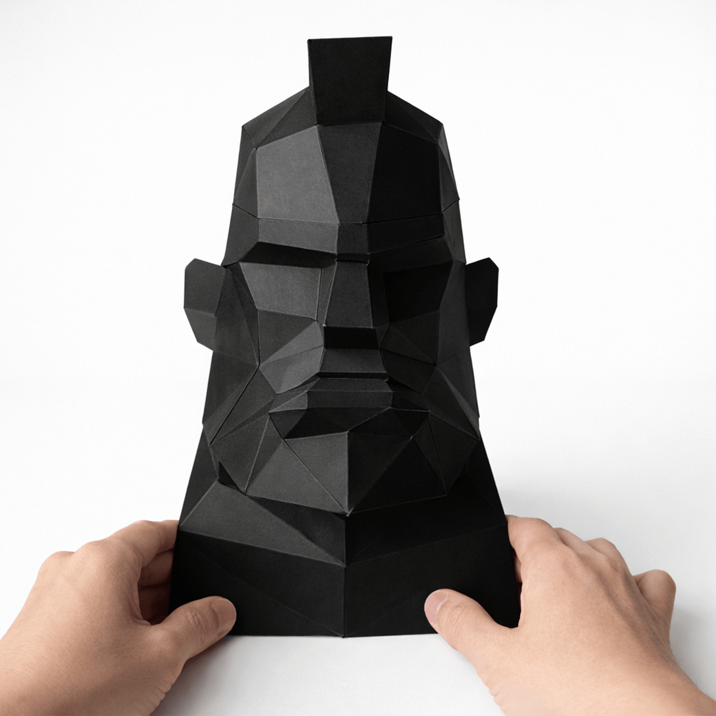 Polygonal Mohawk Mannequin Head Papercraft – DIY 3D Display for Headphones, Glasses | Printable PDF Template