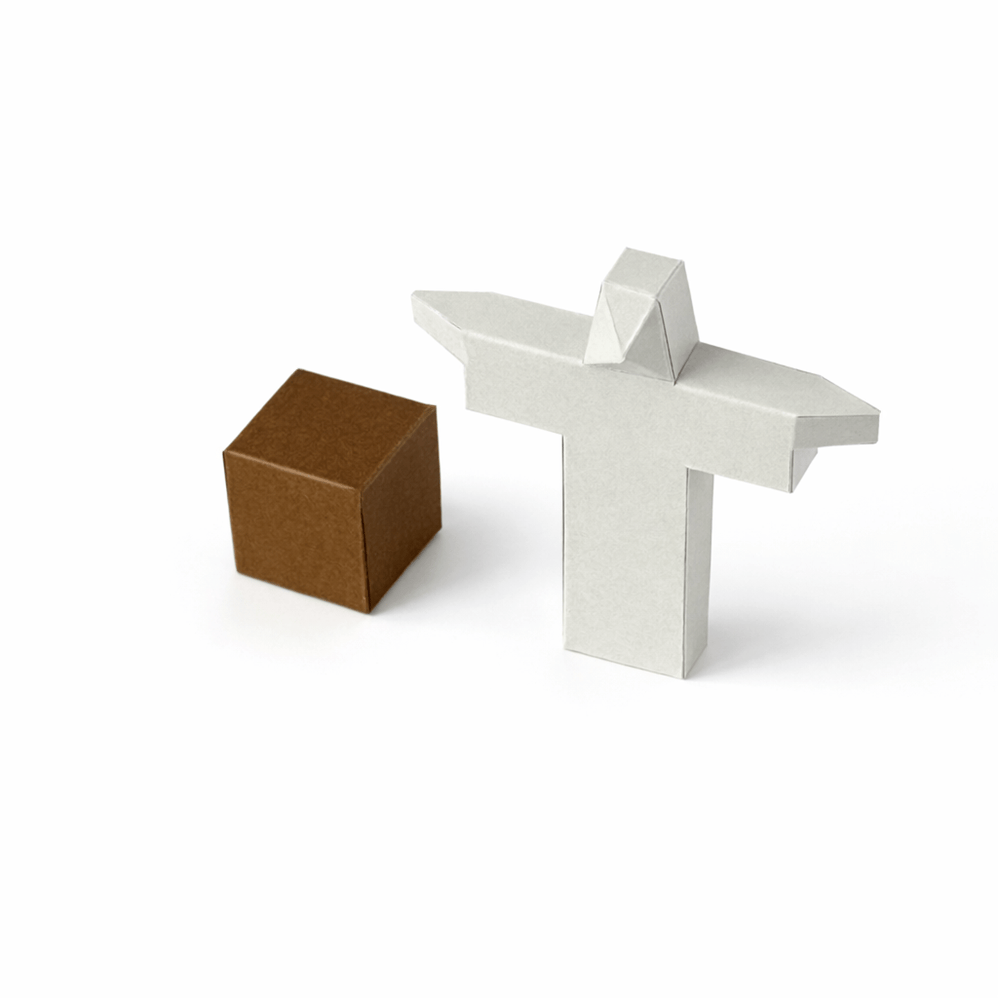 Tiny Christ the Redeemer Papercraft Mountain Diorama Brazil Landmark Miniature | Digital Download PDF Template