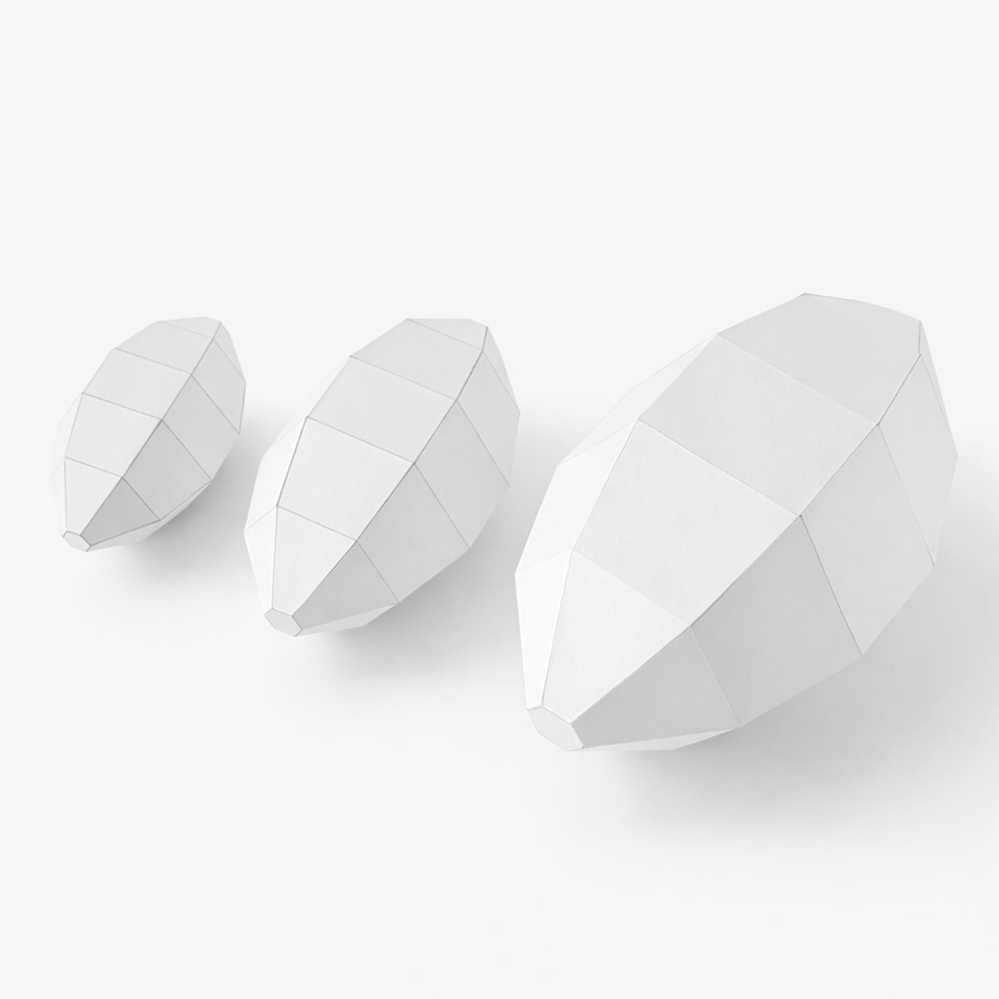 American Football Papercraft Template Three Sizes Printable PDF DIY Full Size 11-inch Custom Color