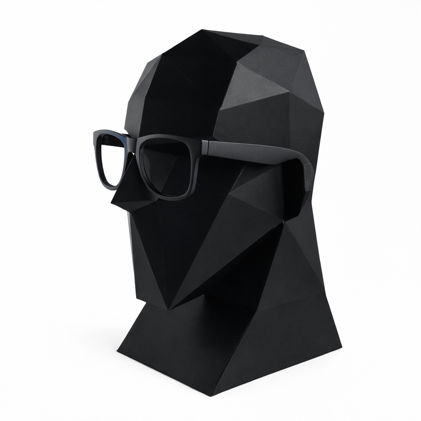 Polygonal Mannequin Head Papercraft – 3D DIY Display Stand (PDF Template)