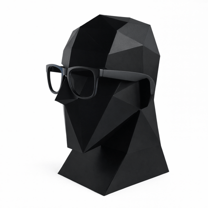 Polygonal Mannequin Head Papercraft – 3D DIY Display Stand (PDF Template)