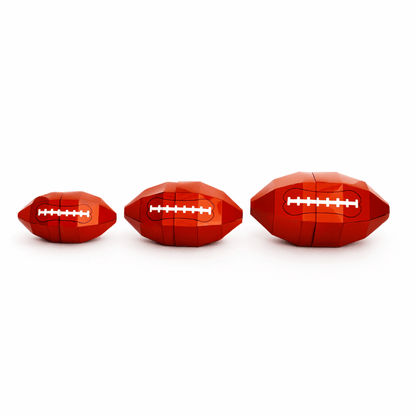 American Football Nesting Favor Boxes PDF Download | 3 Sizes Printable Papercraft Template