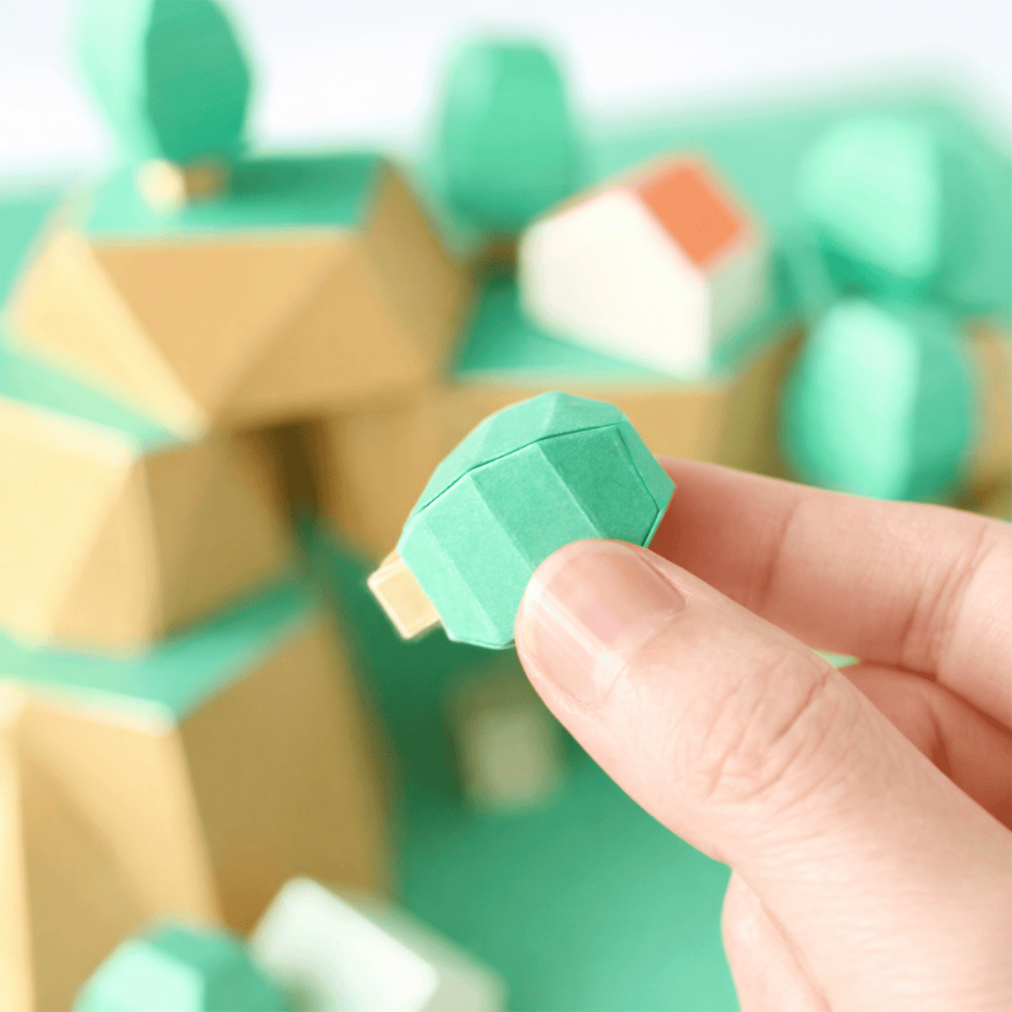 Printable Papercraft Terrain Set: Miniature Diorama, Kids Craft (PDF Pattern