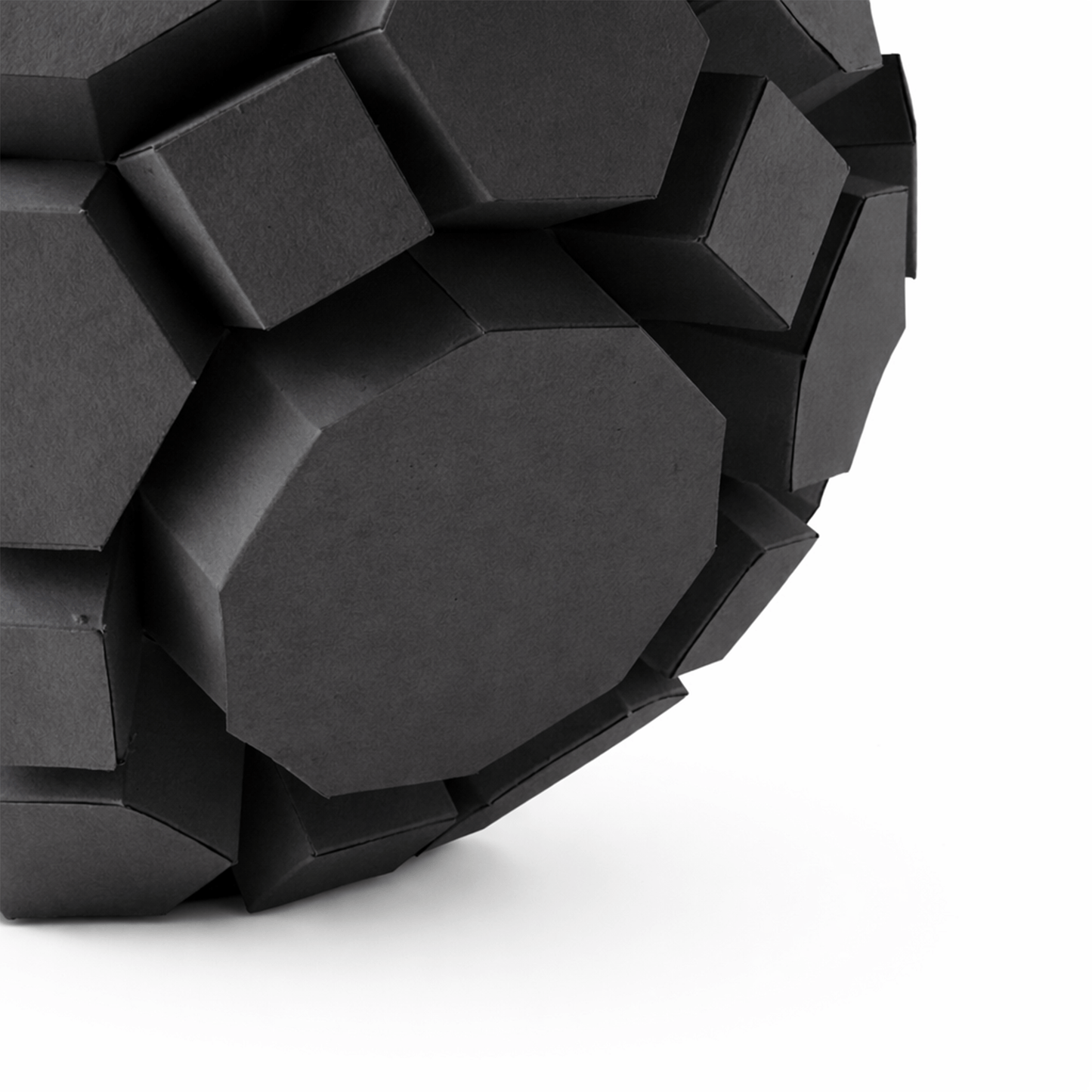 Geometric Sphere Papercraft Template, 3D Polyhedron Sculpture (Digital Download PDF)