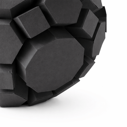 Geometric Sphere Papercraft Template, 3D Polyhedron Sculpture (Digital Download PDF)