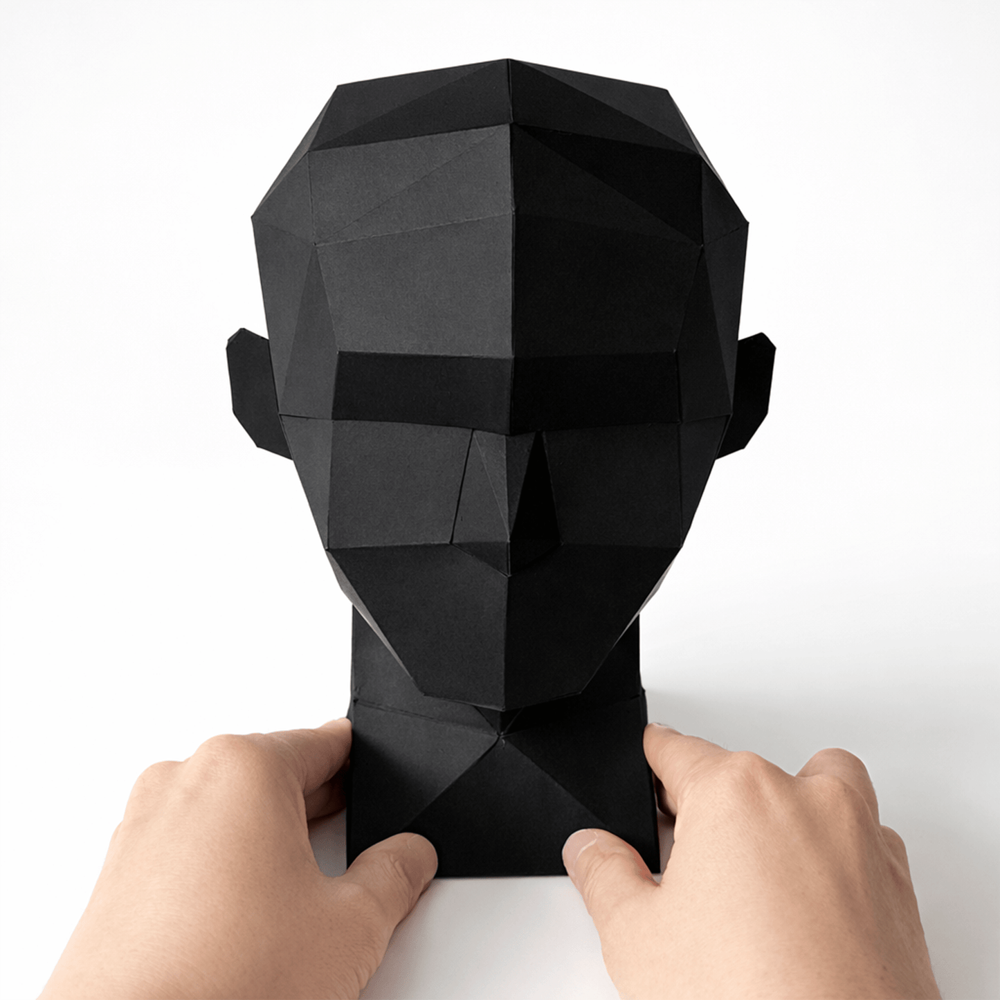 Printable Kids Mannequin Head - Low-Poly Display Stand (PDF Template)