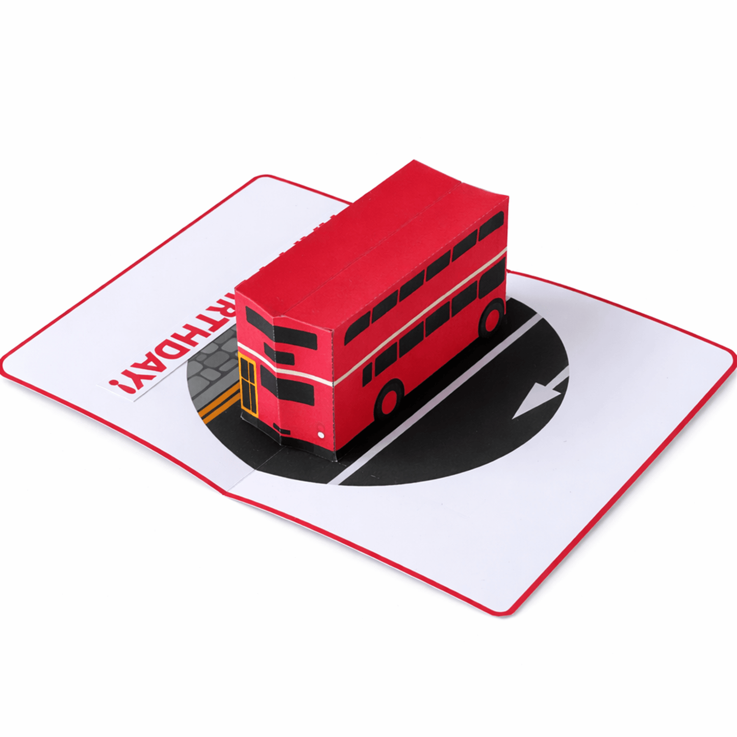 Double Decker Bus Pop-Up Card Template (Digital Download)
