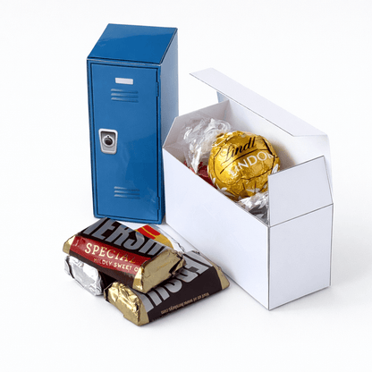 School Locker Favor Box Papercraft Template | Party Treat Container (Digital Download)