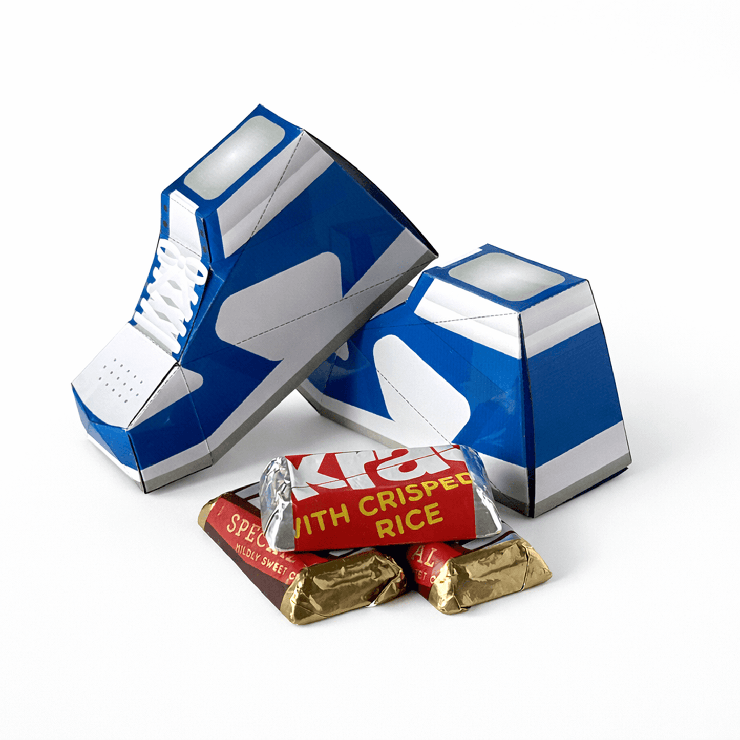 Basketball Sneaker Favor Box Papercraft, 12 Templates, Party Candy Box, 3 Sizes Printable | Digital Download PDF
