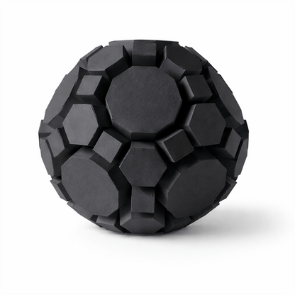 Geometric Sphere Papercraft Template, 3D Polyhedron Sculpture (Digital Download PDF)