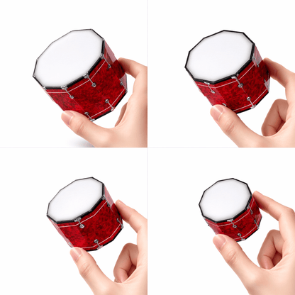 Drum Set Nesting Treat Boxes PDF Download | Printable Papercraft Gift Box Template