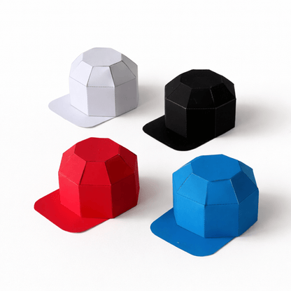 Printable Cap Favor Box Template | 3 Sizes, 4 Colors (Digital Download)