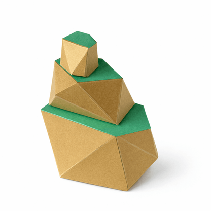 Printable Papercraft Terrain Set: Miniature Diorama, Kids Craft (PDF Pattern