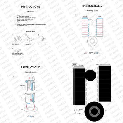 Top Hat Favor Box Printable Customizable Treat Container DIY Craft Gift Template | Digital Download PDF
