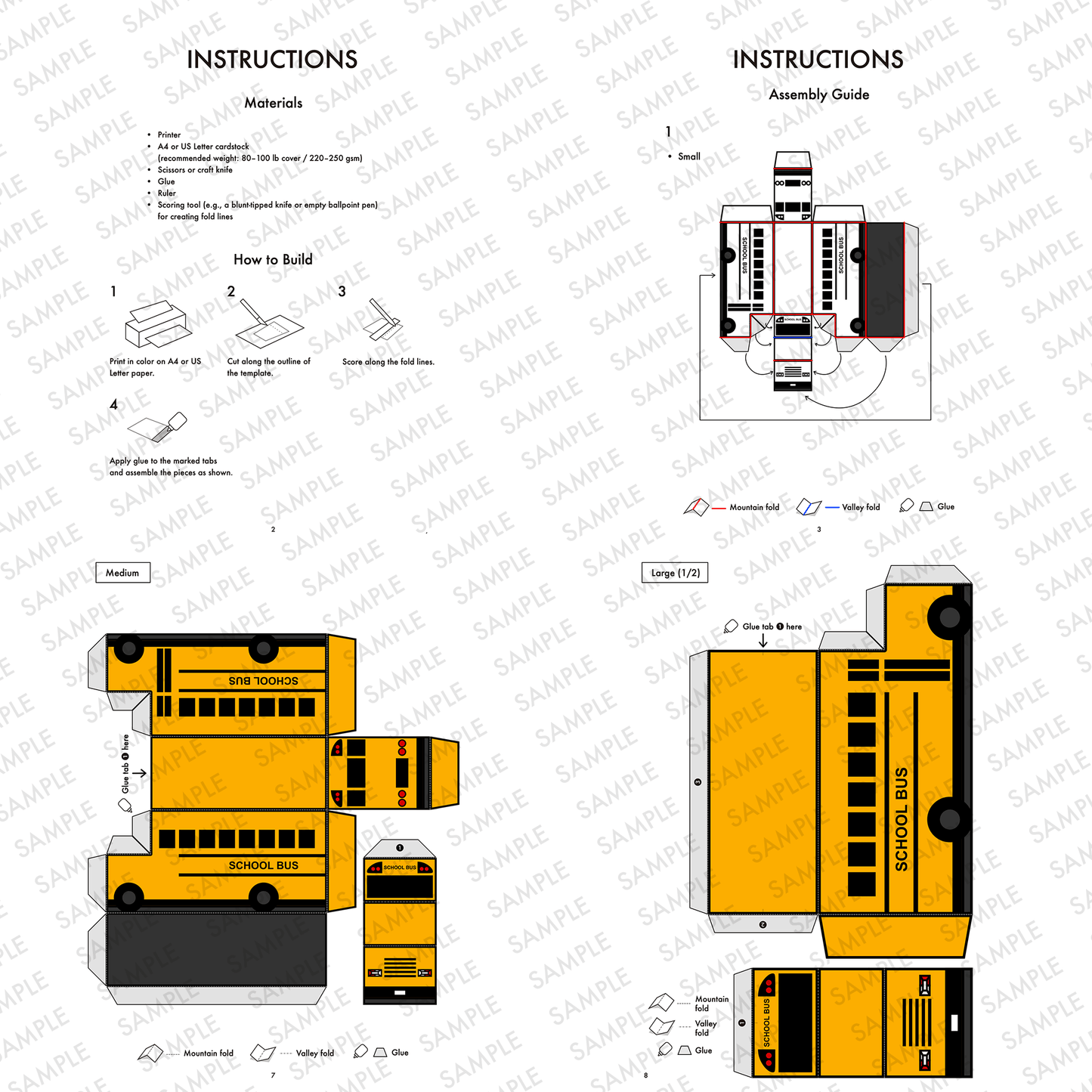 School Bus Favor Box Template | Printable Party Candy Holder (Digital Download)