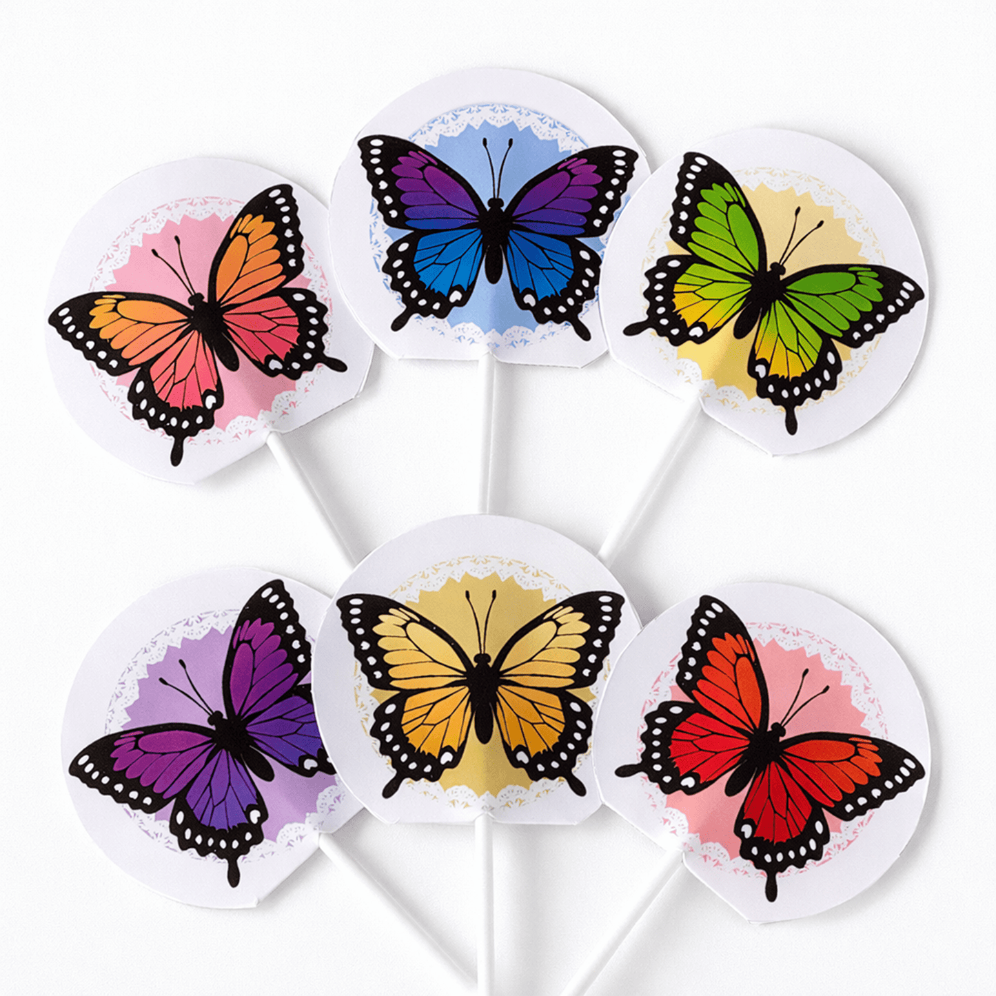 Butterfly Cake Topper with Moving Wings, Interactive Flip Animation, Printable PDF | Digital Download PDF