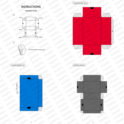 Printable Sneaker Favor Box Template | Mini Shoe Gift Boxes (Digital Download)