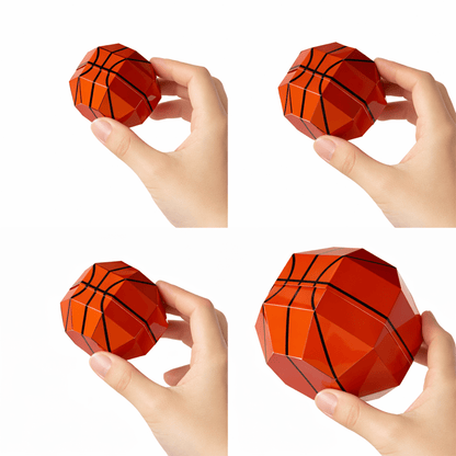 Basketball Treat Boxes Papercraft Template | Four Sizes, Party Favors (Digital Download)
