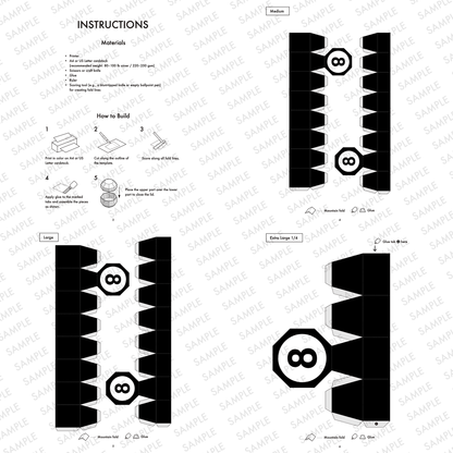 8 Ball Pool Nesting Boxes | Billiards Party Favor Template (Digital Download)